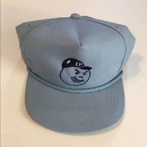 YUPOONG Vintage Sky Blue Logo Snapback Rope Hat